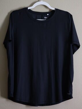 DSG Black Short Sleeve Moisture Wicking Workout Tee Women’s XL